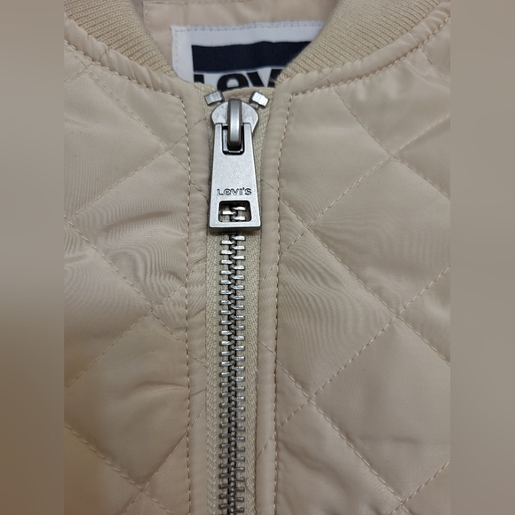 Women's Levi's Quilted Bomber Jacket Size Large - Picture 6 of 12